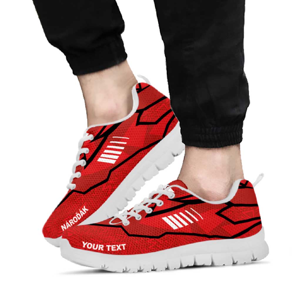 Czechia Football Nations 2026 Personalized Sneakers Sporty Pattern