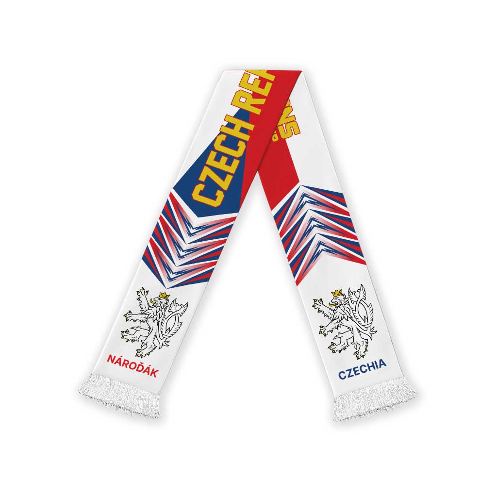 Czechia Football Nations 2026 Soccer Scarf Sporty Pattern