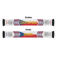 Czechia Football Nations 2026 Soccer Scarf Sporty Pattern