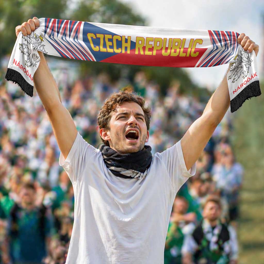 Czechia Football Nations 2026 Soccer Scarf Sporty Pattern