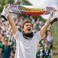 Czechia Football Nations 2026 Soccer Scarf Sporty Pattern