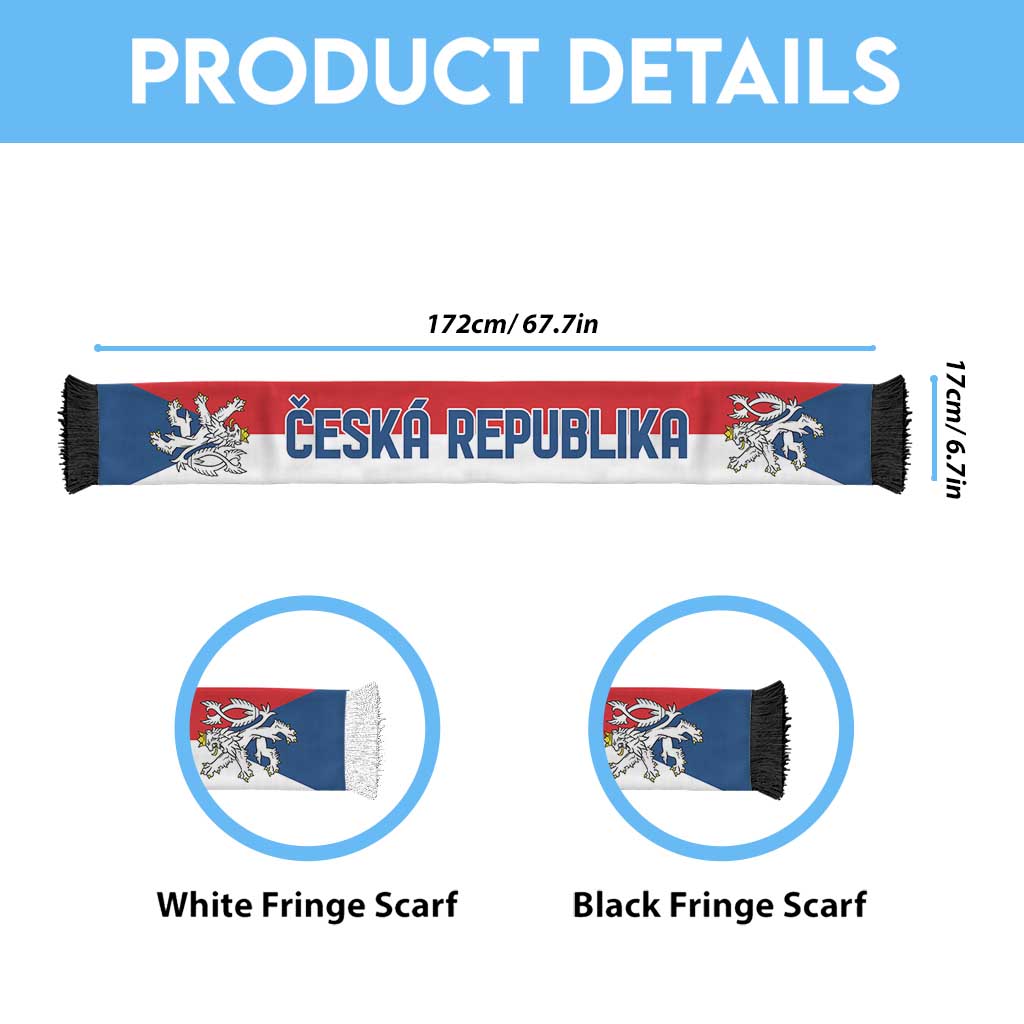 Czechia World Football 2026 Soccer Scarf National Pride Never Stops