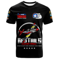Tuskegee Airmen Red Tails African American Heros T Shirt LT2 - Wonder Print Shop