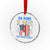 Da Pope Funny 4th of July Crystal Glass Ornament Red White and Holy Patriotic Catholic - Wonder Print Shop