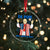 Da Pope Funny 4th of July Crystal Glass Ornament Red White and Holy Patriotic Catholic - Wonder Print Shop