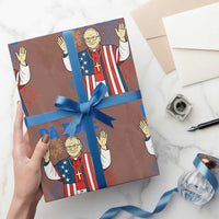 Da Pope Funny 4th of July Wrapping Paper Roll Red White and Holy Patriotic Catholic - Wonder Print Shop