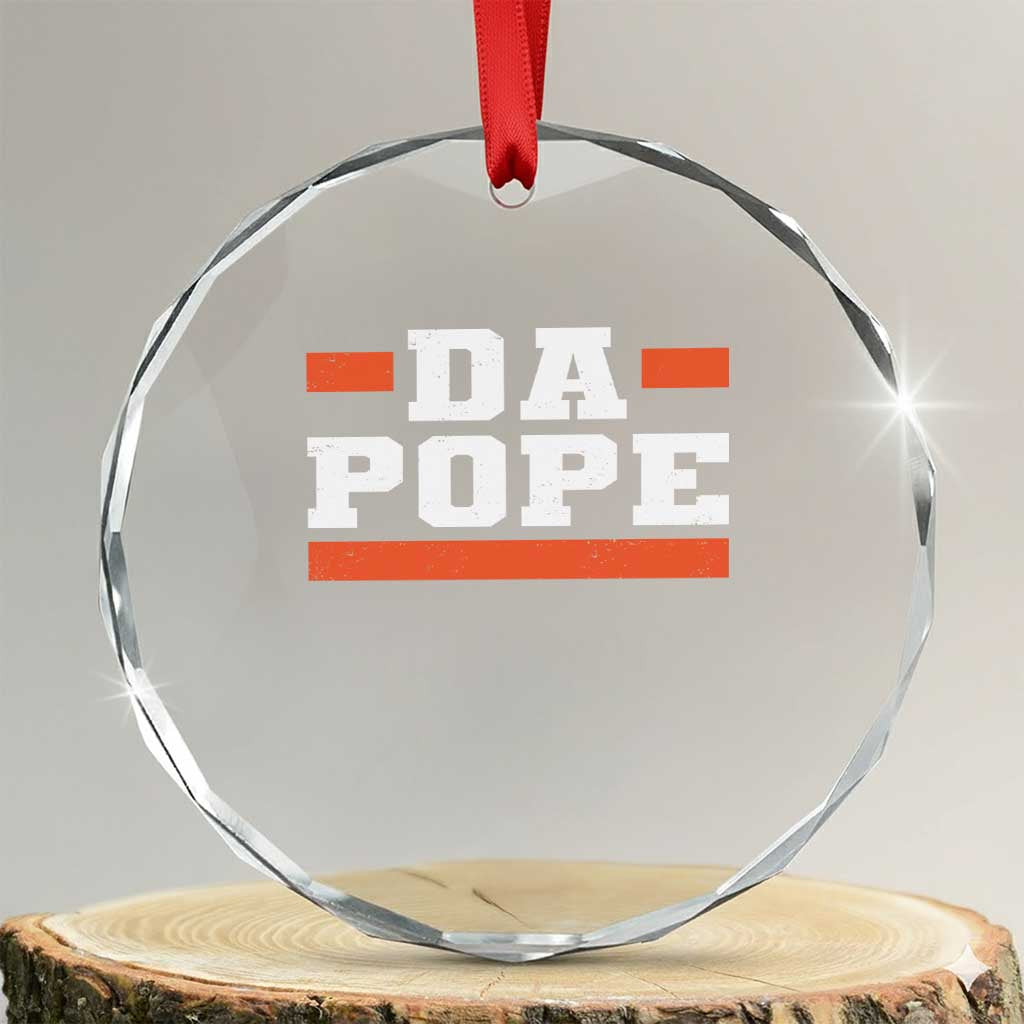 Da Pope Leo XIV Crystal Glass Ornament From America Chicago TS10