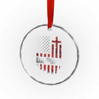 Da Pope Leo XIV Crystal Glass Ornament From America Chicago America US Flag TS10