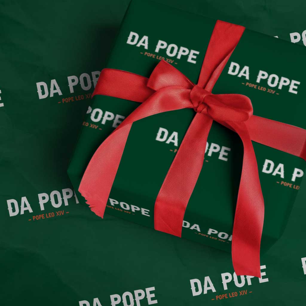 Da Pope Leo XIV Wrapping Paper Roll 267th Pope Catholic Chicago Pride - Wonder Print Shop