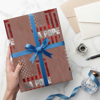 Da Pope Leo XIV Wrapping Paper Roll From America Chicago America US Flag - Wonder Print Shop