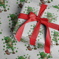 Dabbing Leprechaun Football St Patricks Day Boys Men Sports T-Shirt Wrapping Paper Roll