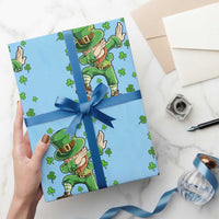 Dabbing Leprechaun Football St Patricks Day Boys Men Sports T-Shirt Wrapping Paper Roll