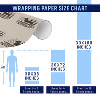Dachshund Dog Dad Wrapping Paper Roll Fathers Day Gift for Dog Lovers American Flag - Wonder Print Shop