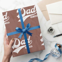 Dad Est 2026 Wrapping Paper Roll Funny New Dad Baby Announcement