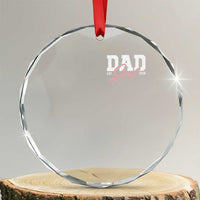 Dad Girl 2026 Crystal Glass Ornament Soon to Be Daddy of Baby Girl