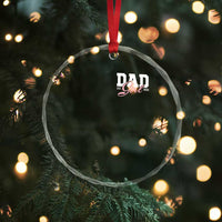 Dad Girl 2026 Crystal Glass Ornament Soon to Be Daddy of Baby Girl