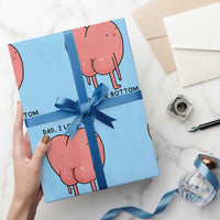 Dad I Love You From The Bottom Of My Heart Wrapping Paper Roll Fathers Day Gifts
