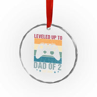 Dad Level Unlocked Crystal Glass Ornament Funny New Dad Gaming Father's Day Gift