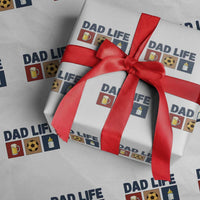 Dad Life Soccer Beer Baby Bottle Wrapping Paper Roll Fathers Day Gift