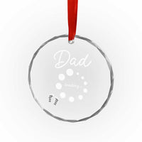 Dad Loading 2026 Crystal Glass Ornament Future Dad Announcement