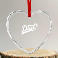 Dad Of Three Heart Crystal Glass Ornament Funny Daddy 3 Promoted for The Second Time