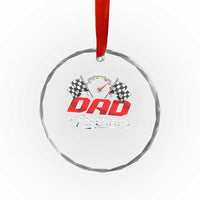Dad Pit Crew Crystal Glass Ornament Racing Family Matching Father's Day