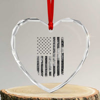 Dad The Man The Myth The Legend Heart Crystal Glass Ornament Proud American Welder Gift