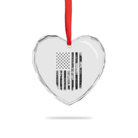 Dad The Man The Myth The Legend Heart Crystal Glass Ornament Proud American Welder Gift