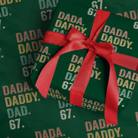 Dada Daddy Dad 67 Wrapping Paper Roll Funny Six Seven Father's Day