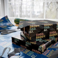 Dada Daddy Dad 67 Wrapping Paper Roll Funny Six Seven Father's Day