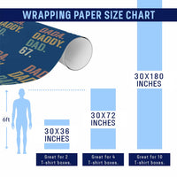 Dada Daddy Dad 67 Wrapping Paper Roll Funny Six Seven Father's Day