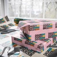 Dada Daddy Dad Bruh Wrapping Paper Roll Funny Fathers Day Bruh - Wonder Print Shop