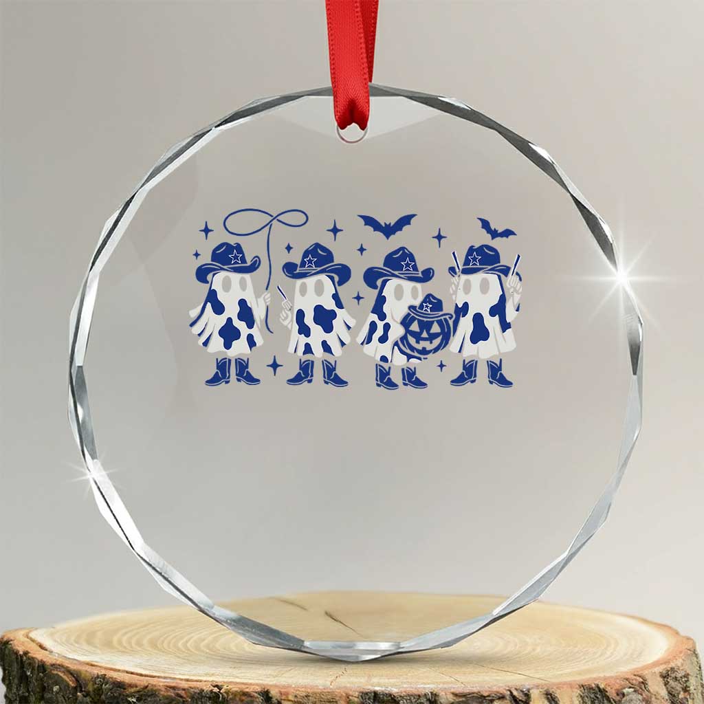 Dallas Ghost Halloween Crystal Glass Ornament Retro Halloween Costume Cowboy Fan TS10