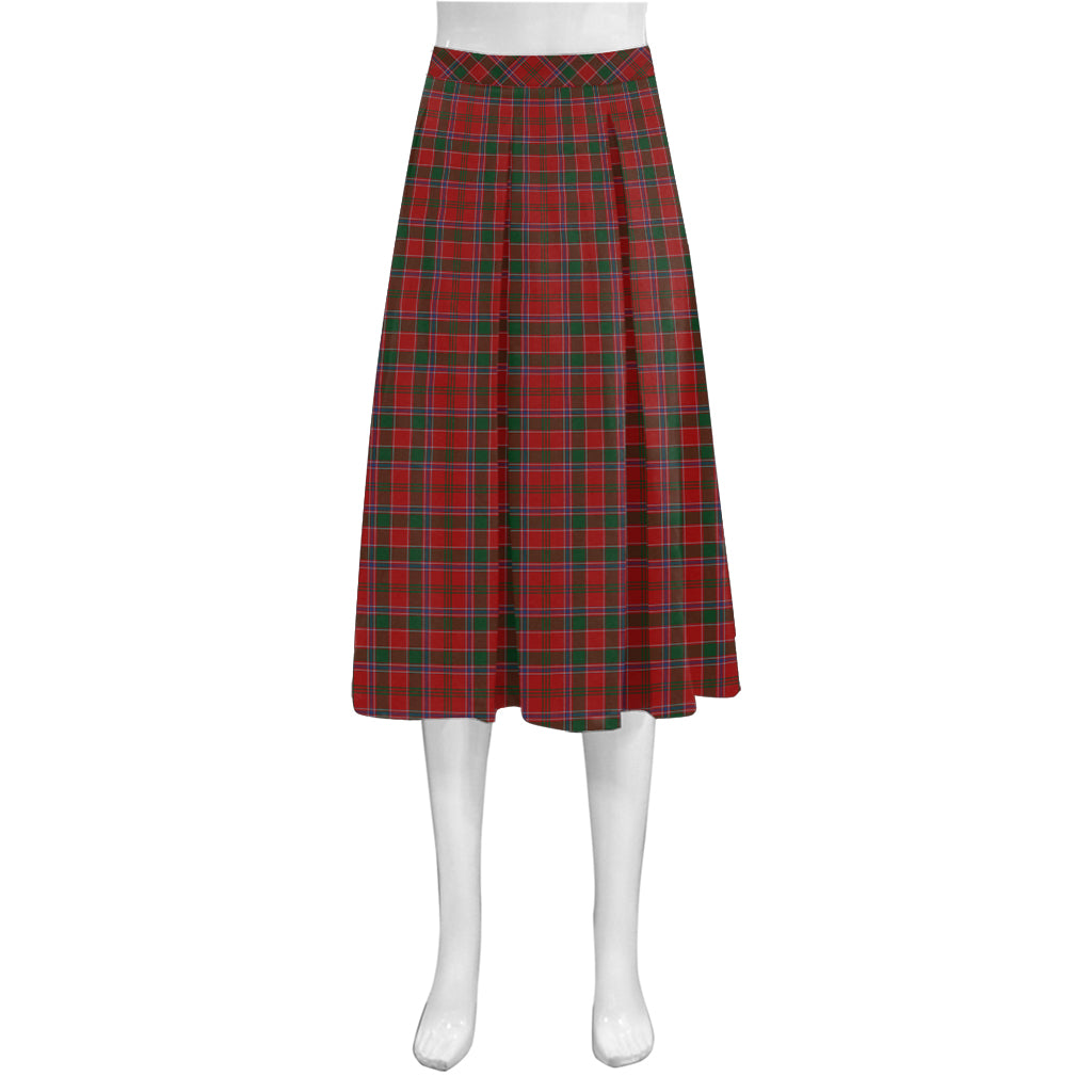 Dalzell (Dalziel) Tartan Aoede Crepe Skirt, Scottish Tartan Women's Skirt TS23
