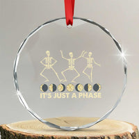 Dancing Skeleton Crystal Glass Ornament It's Just A Phase Moon Celestial Cycle Phases Of The Moon Astronomy TS02