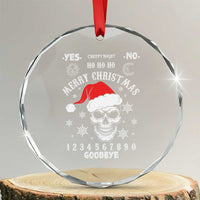 Dark Christmas Spirit Board Crystal Glass Ornament Creepy Merry Xmas Skull and Ouija Horror Holiday - Wonder Print Shop