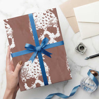 Dark Gothic Graphic Skull Floral Butterfly Wrapping Paper Roll