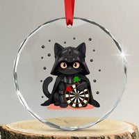 Dark Lord Cat Dartist Gift Crystal Glass Ornament Funny Sci Fi Dart Thrower Gift - Wonder Print Shop