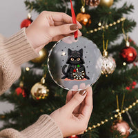 Dark Lord Cat Dartist Gift Crystal Glass Ornament Funny Sci Fi Dart Thrower Gift - Wonder Print Shop