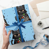 Dark Lord Cat Dartist Gift Wrapping Paper Roll Funny Sci Fi Dart Thrower Gift - Wonder Print Shop