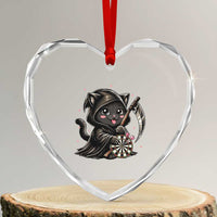 Dark Reaper Cat Throwing Darts Heart Crystal Glass Ornament Funny Pub Game Gift - Wonder Print Shop