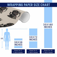 Dark Reaper Cat Throwing Darts Wrapping Paper Roll Funny Pub Game Gift - Wonder Print Shop