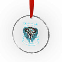 Dart Player Sport Crystal Glass Ornament Darts Happiness Is A Tight Threesome - Wonder Print Shop