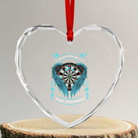 Dart Player Sport Heart Crystal Glass Ornament Darts Happiness Is A Tight Threesome - Wonder Print Shop