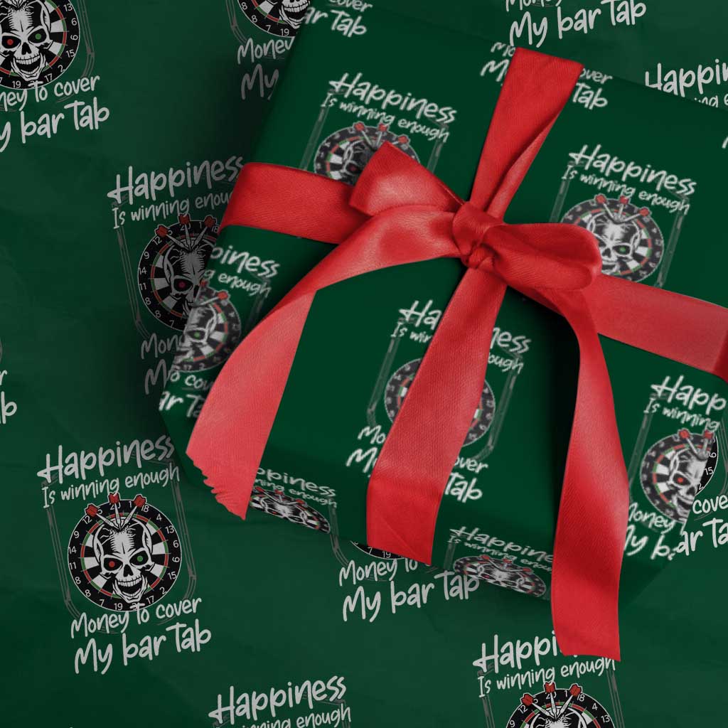 Darts Lover Drinking Game Wrapping Paper Roll Winning Money To Cover My Bar Tab - Wonder Print Shop