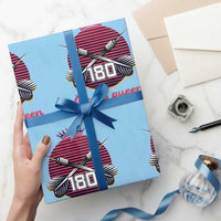 Darts Queen 180 Max Score Wrapping Paper Roll Funny Bullseye Shooter Gift - Wonder Print Shop