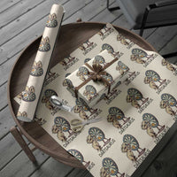 Dartsaurus Wrapping Paper Roll Funny Dinosaur Dart Player Gift - Wonder Print Shop