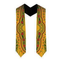Dashiki and Polynesian Pattern Graduation Stole Afro Pacific Culture Gold Version