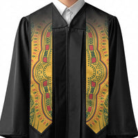 Dashiki and Polynesian Pattern Graduation Stole Afro Pacific Culture Gold Version