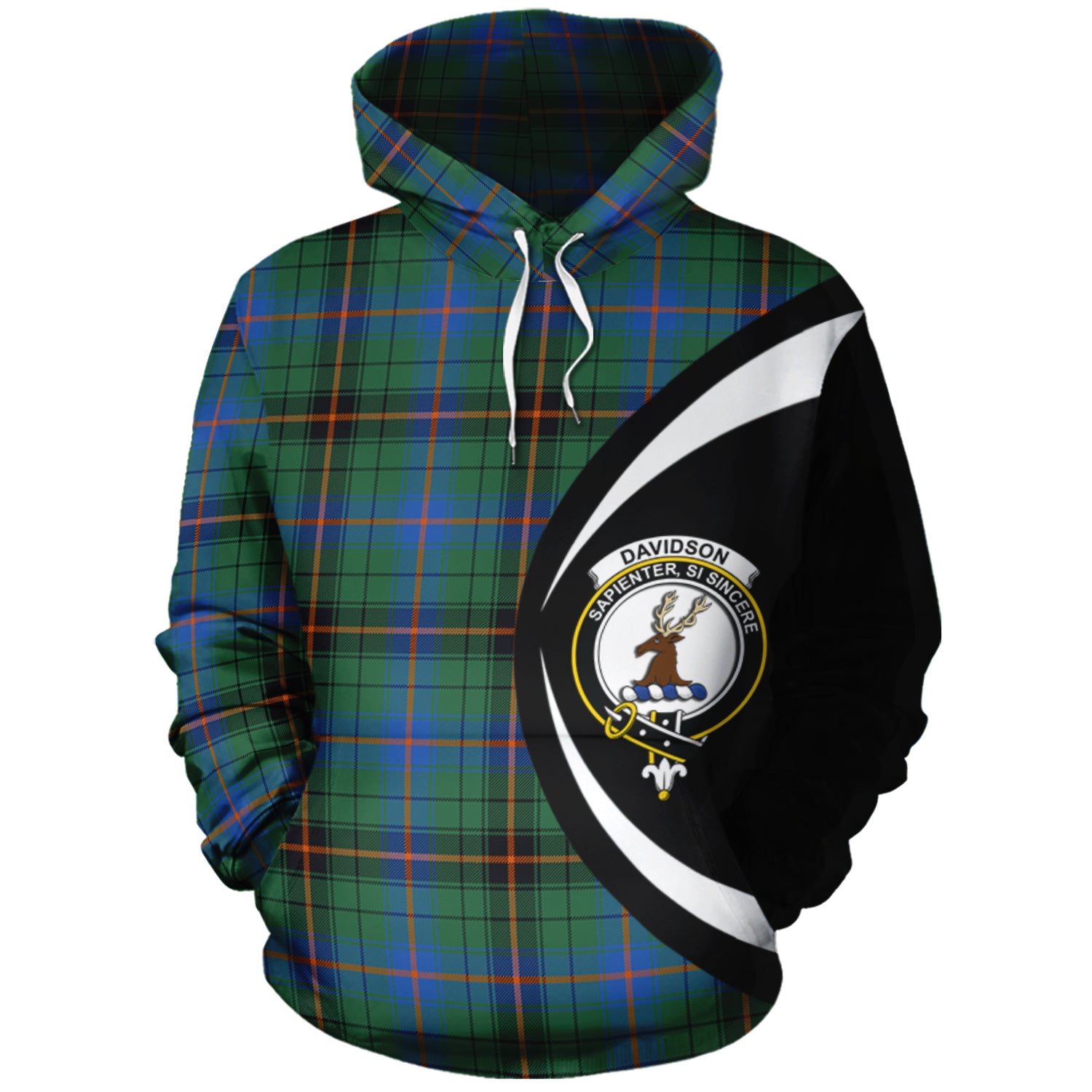 scottish-davidson-ancient-clan-crest-circle-style-tartan-hoodie